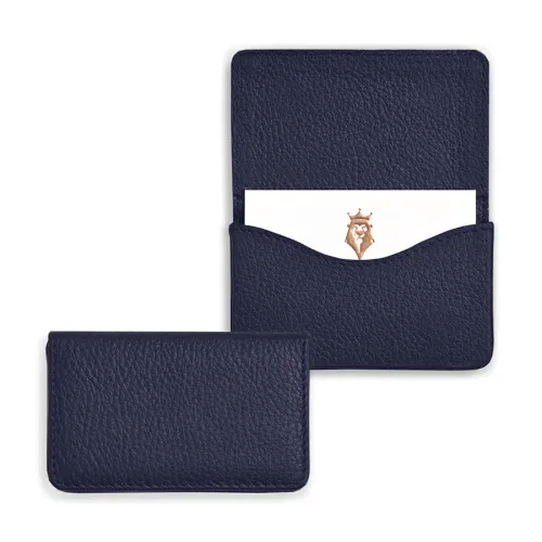 Business Card Case Dark Blue
