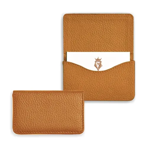 Business Card Case Cognac